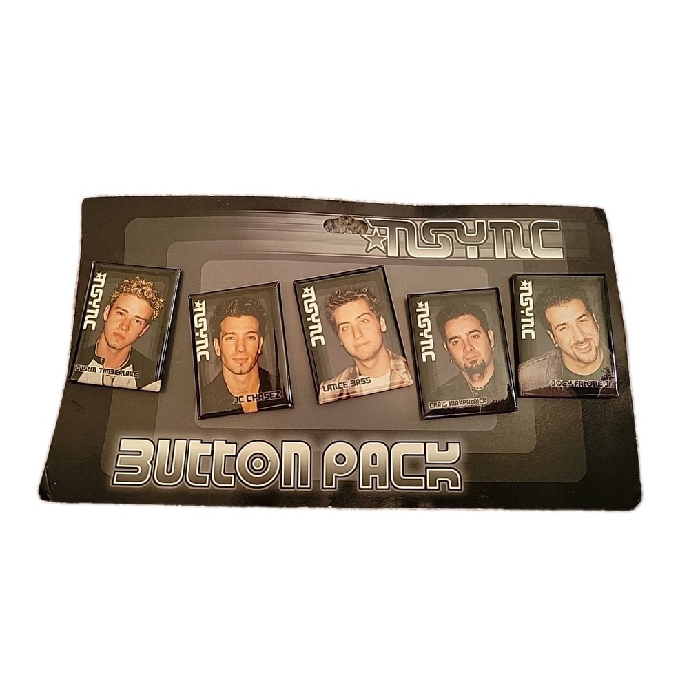 Vintage N Sync 5 button‎ set